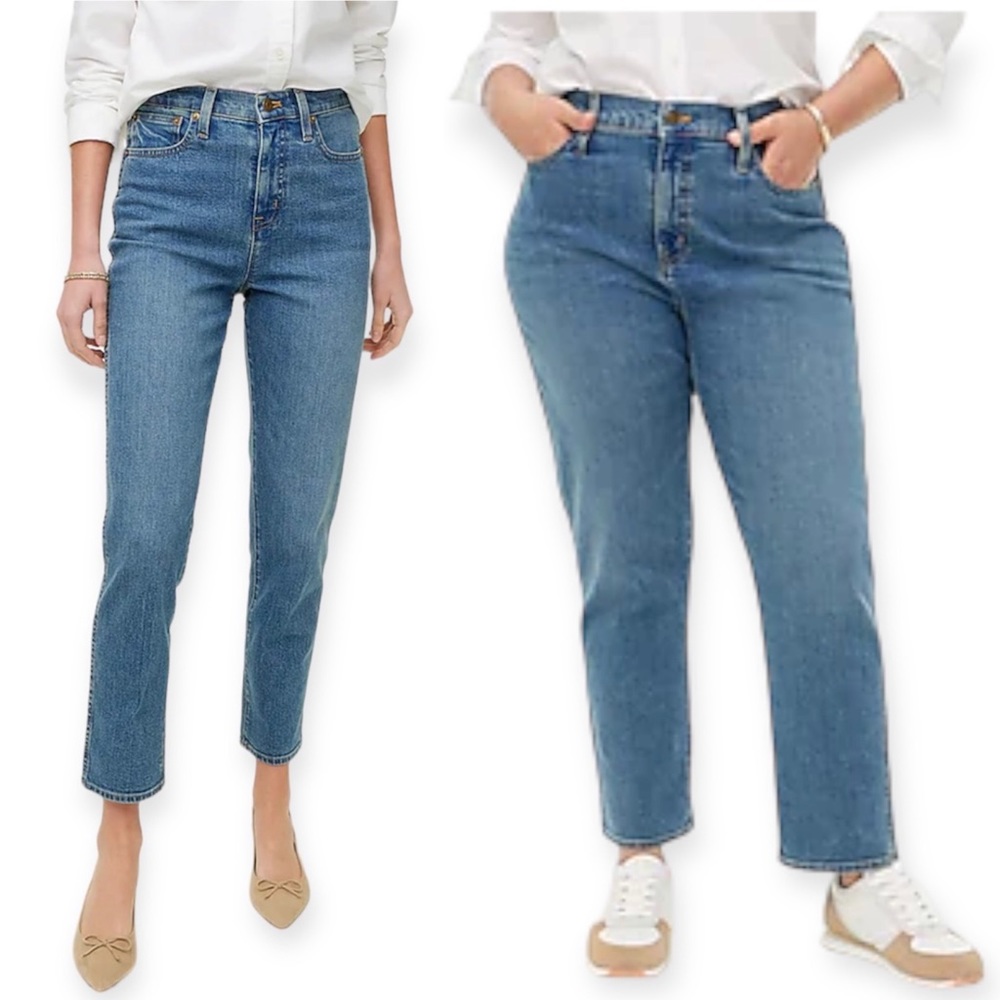 J. CREW Classic Vintage Jean All-day Stretch Charter Blue Medium Wash High Rise